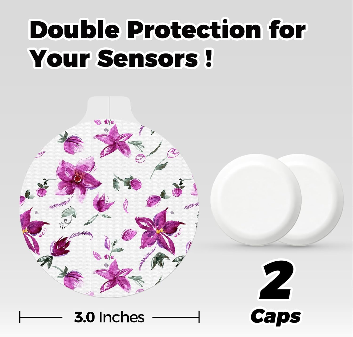 35Pack Libre 2 Plus Sensor Covers Waterproof Lingo Glucose Monitor Patches with Bump-Proof Hard Caps,15 Days Long Stay No-Fraying Latex-Free & Hypoallergenic Skin-Friendly