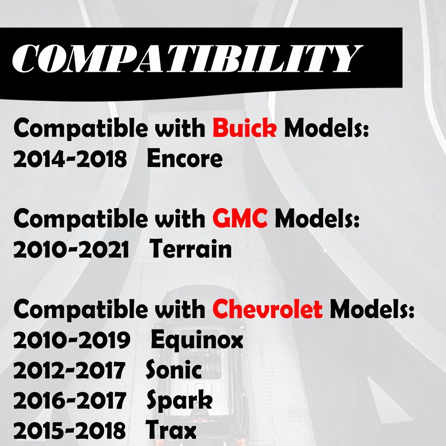 MechanMagic Key Fob Replacement Fits for Equinox 2010-2019 Sonic 2012-2017 Spark 2016 2017 Trax 2015-2018 GMC Terrain 2010-2021 Buick Encore 2014-2018 Keyless Entry Remote Control 20873621