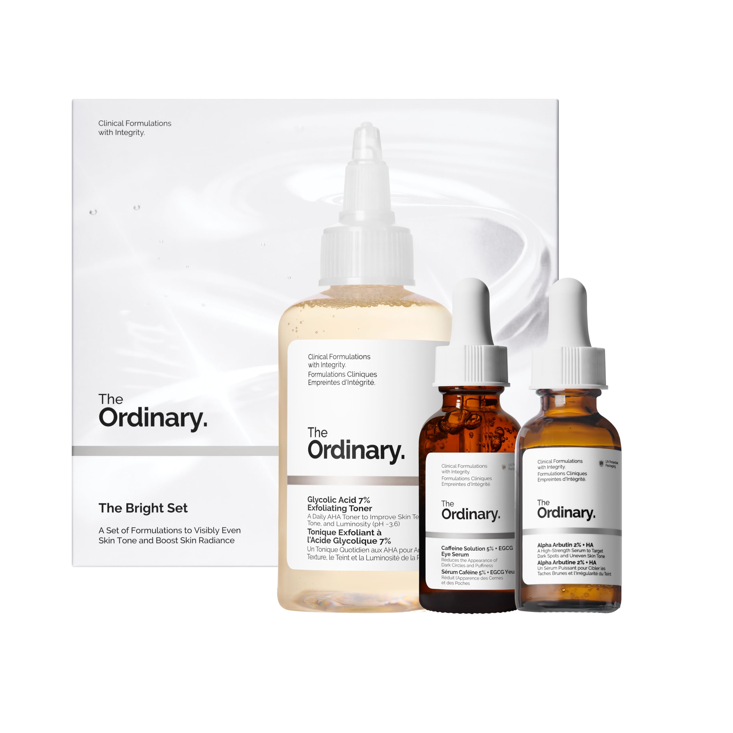 the ordinary face and body セット Amazon.com: The Ordinary The Bright Set, 3-Step Regimen for