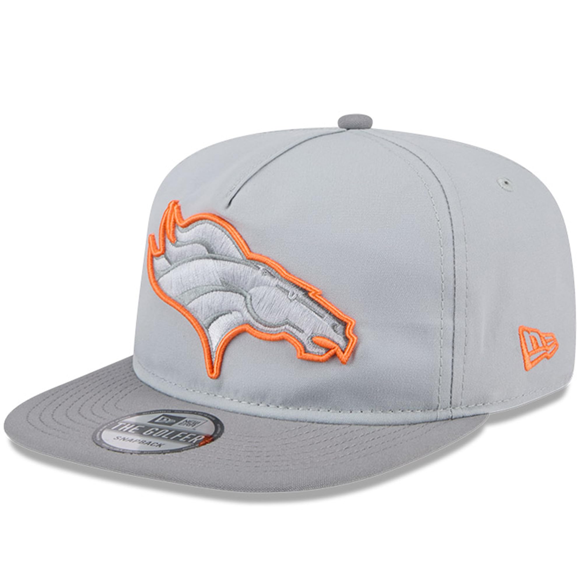 New Era Golfer Snapback Cap Training 2024 Denver Broncos Grey