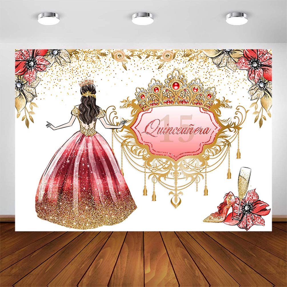 Buy COMOPHOTO Quinceañera 15th Birthday Backdrop for Girl 7x5ft Mexico