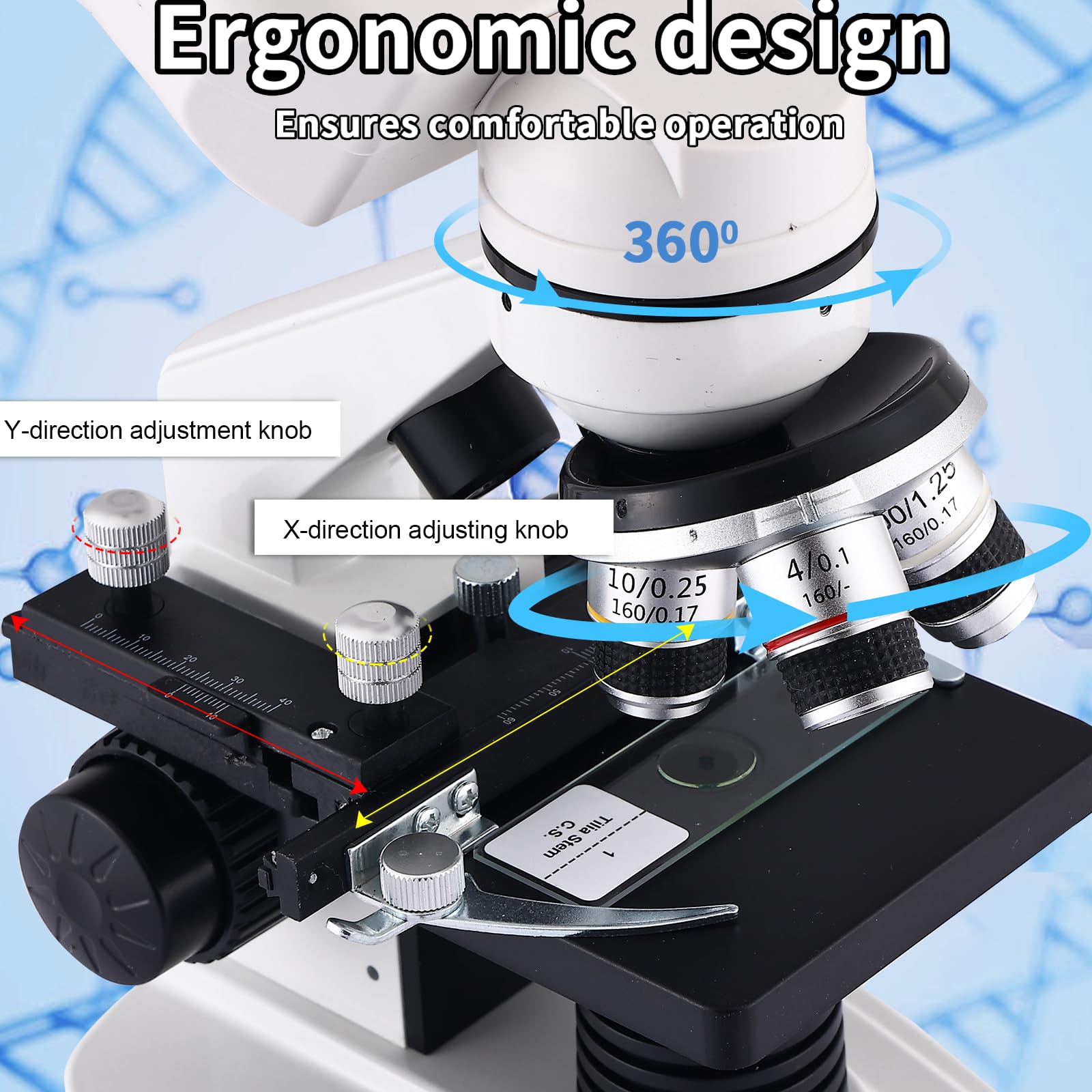 Microsc Microscopio binocular Microsc... - B0DRJ7L41T | Encarguelo.com