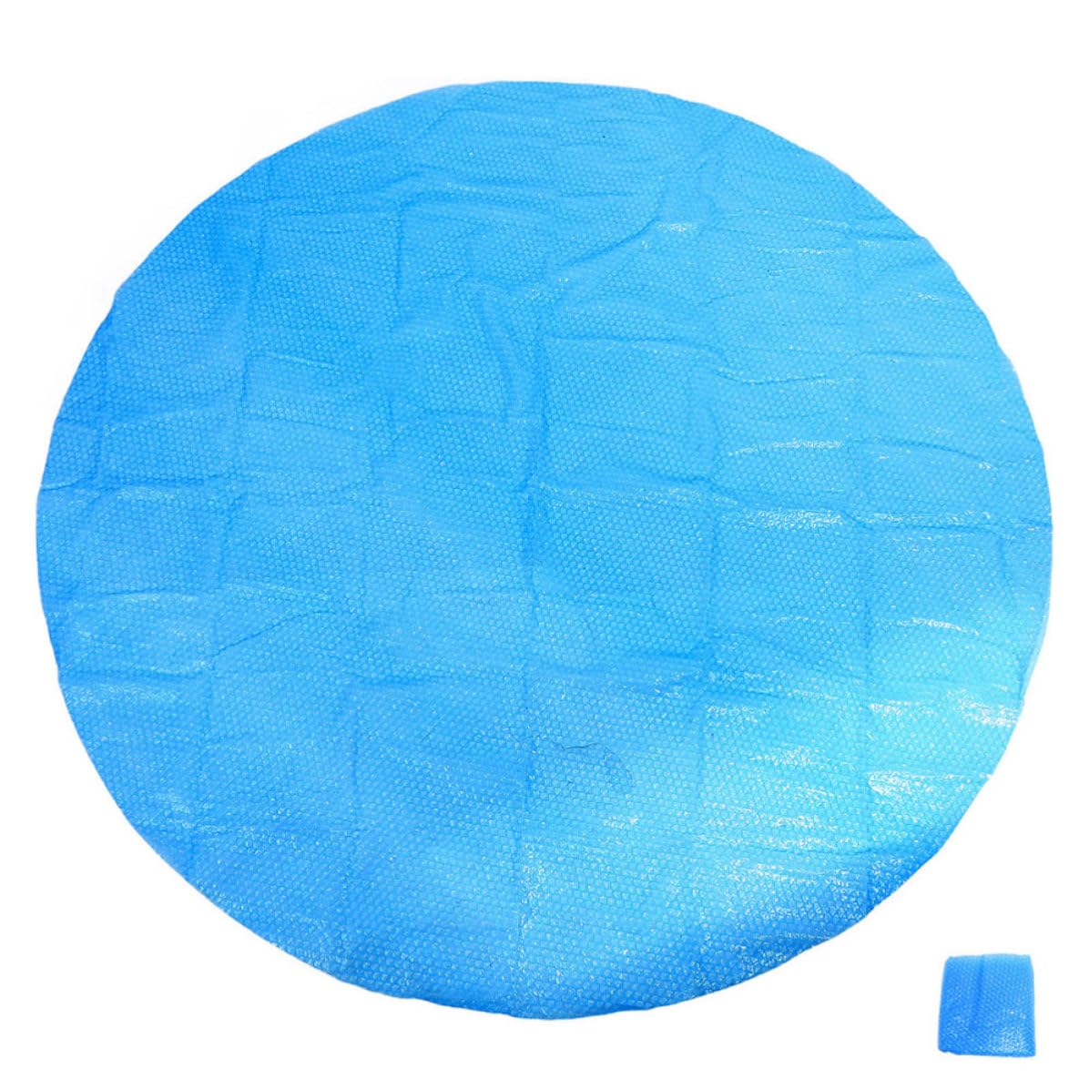 Happyyami Couverture de Piscine Ronde en PE pour Spa Gonflable et Piscine Enterrée, Protection Thermique et Prévention des Débris, pour L'