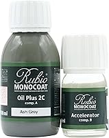 Vista 120 de Rubio Monocoat Aceite para Acabado de Madera 175 pies² - Puro Oil Plus 2C Aceite de Linaza para Madera Rápido de Secar, Ecológico para Uso