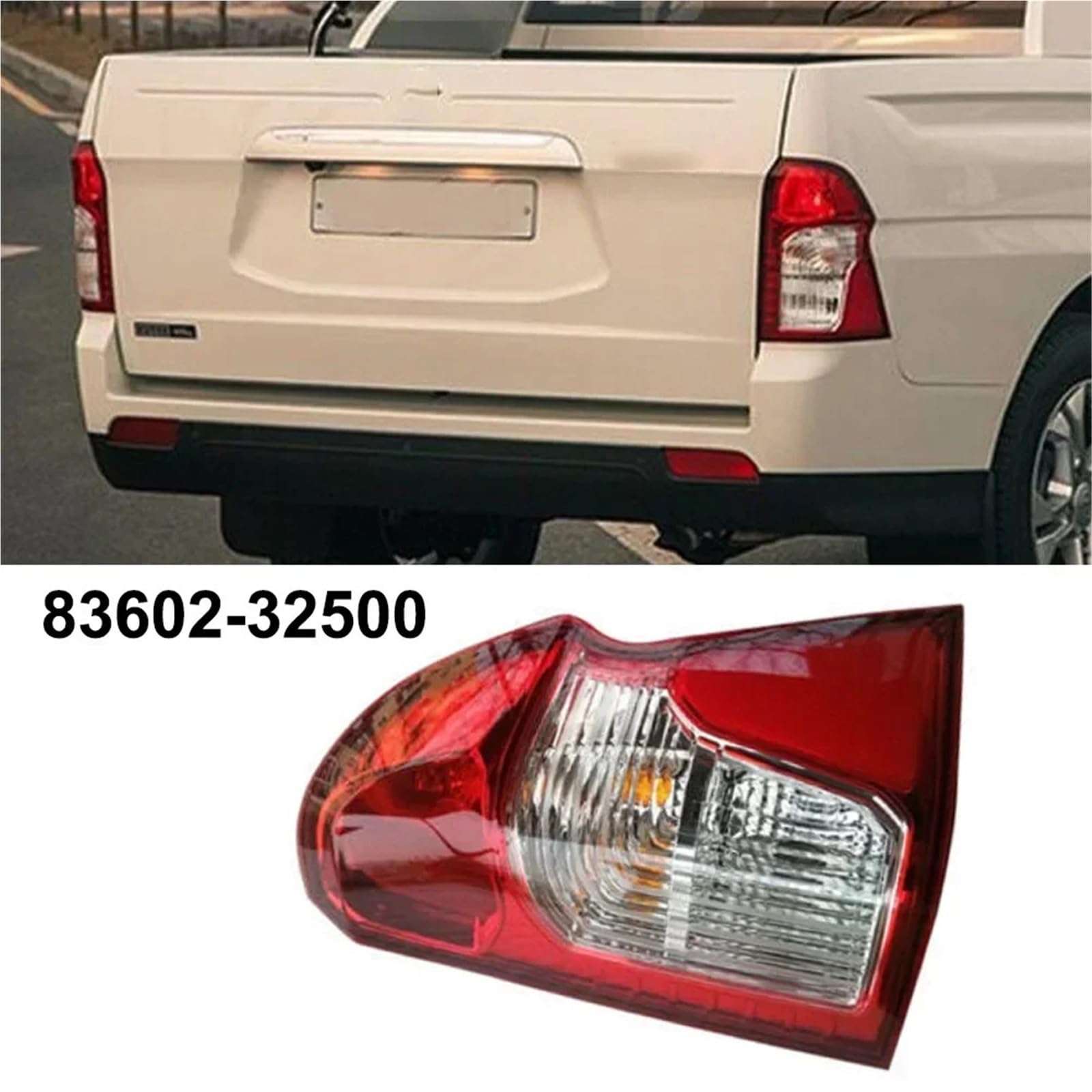 Lampa tylna zespolona 1 szt. Lewe i prawe tylne światło tylne 83601-32500 83602-32500 do Ssangyong Actyon Sports 2012-2017(Right)