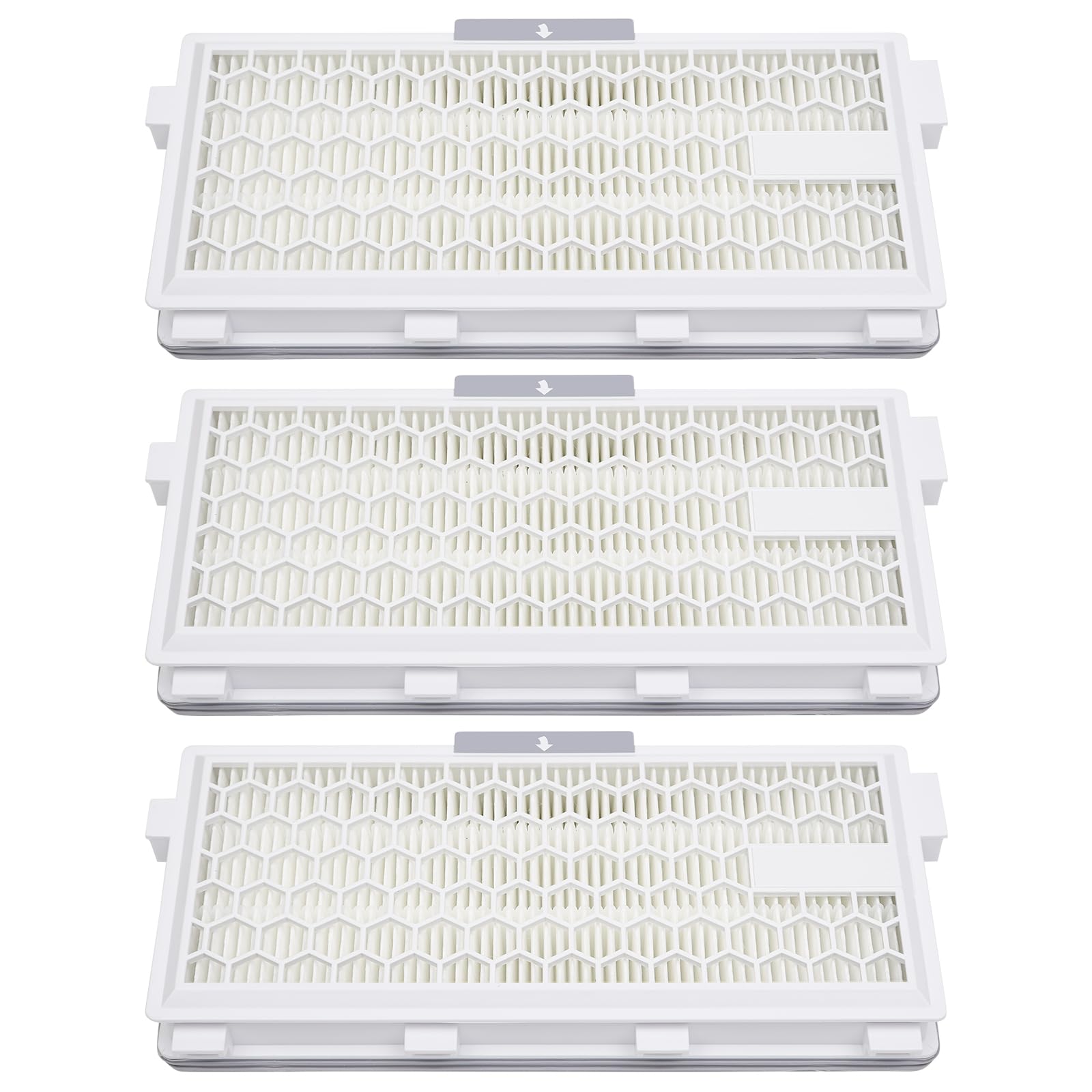 3 Sätze Airclean Plus 50 Ersatz Filters für Miele Compact C1 C2, Complete C2 C3, Guard S1 L1 M1 Staubsauger, 3 HEPA-Filter mit 3 Motorfilter Und 3 Abluftfilter für S4000, S5000, S6000 & S8000 Serie