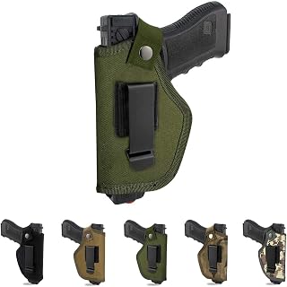 Concealed Carry Holster Metal Clip IWB OWB Holster Waistband Airsoft Pistol Handguns Holster for Right Left Hand Draw