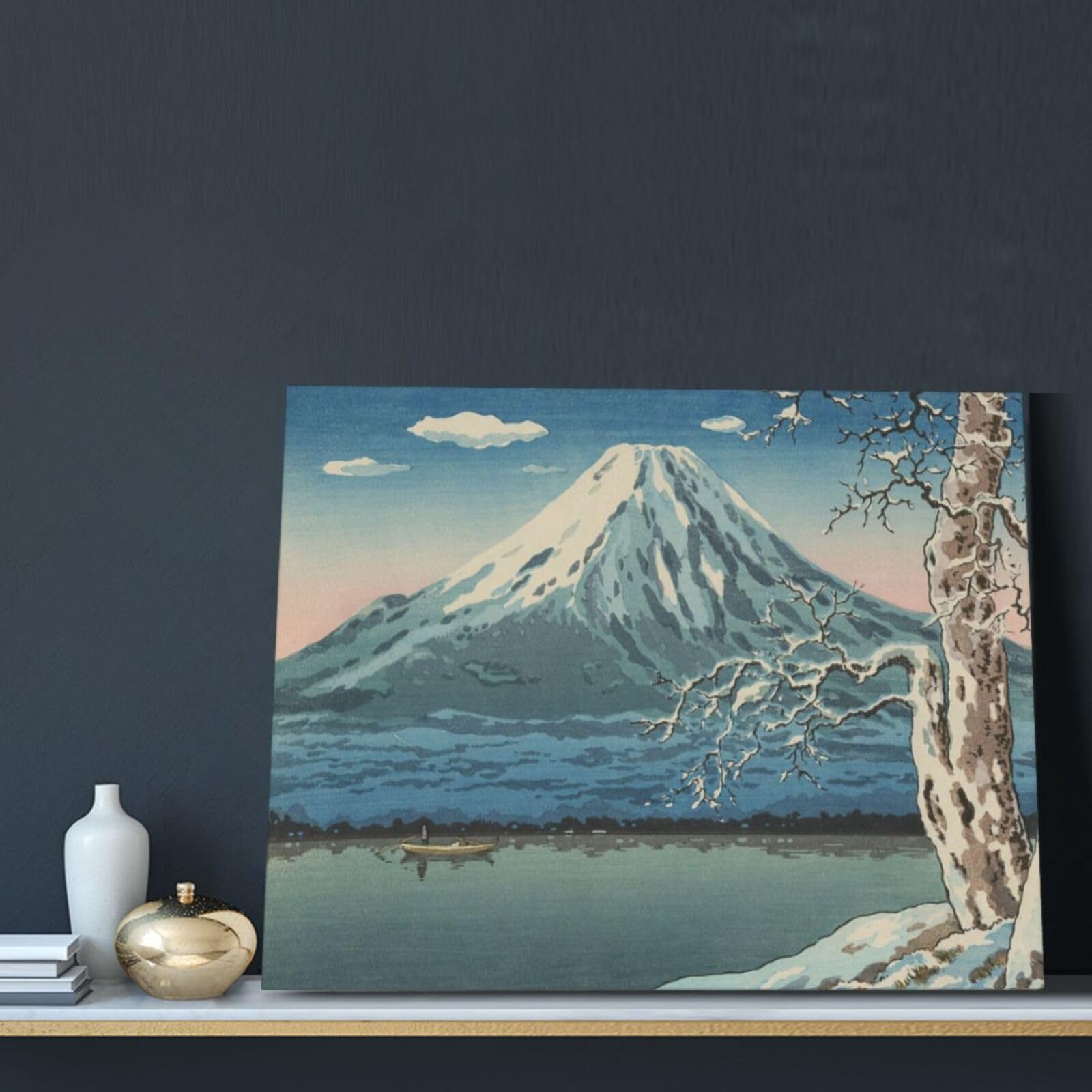 Amazon.co.jp: キャンバス絵画 土屋光逸 富士山 世界の名画 アート 