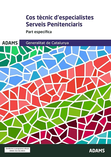 Portada de Temari específic Tècnics especialistes Grup Serveis Penitenciaris Generalitat de Catalunya