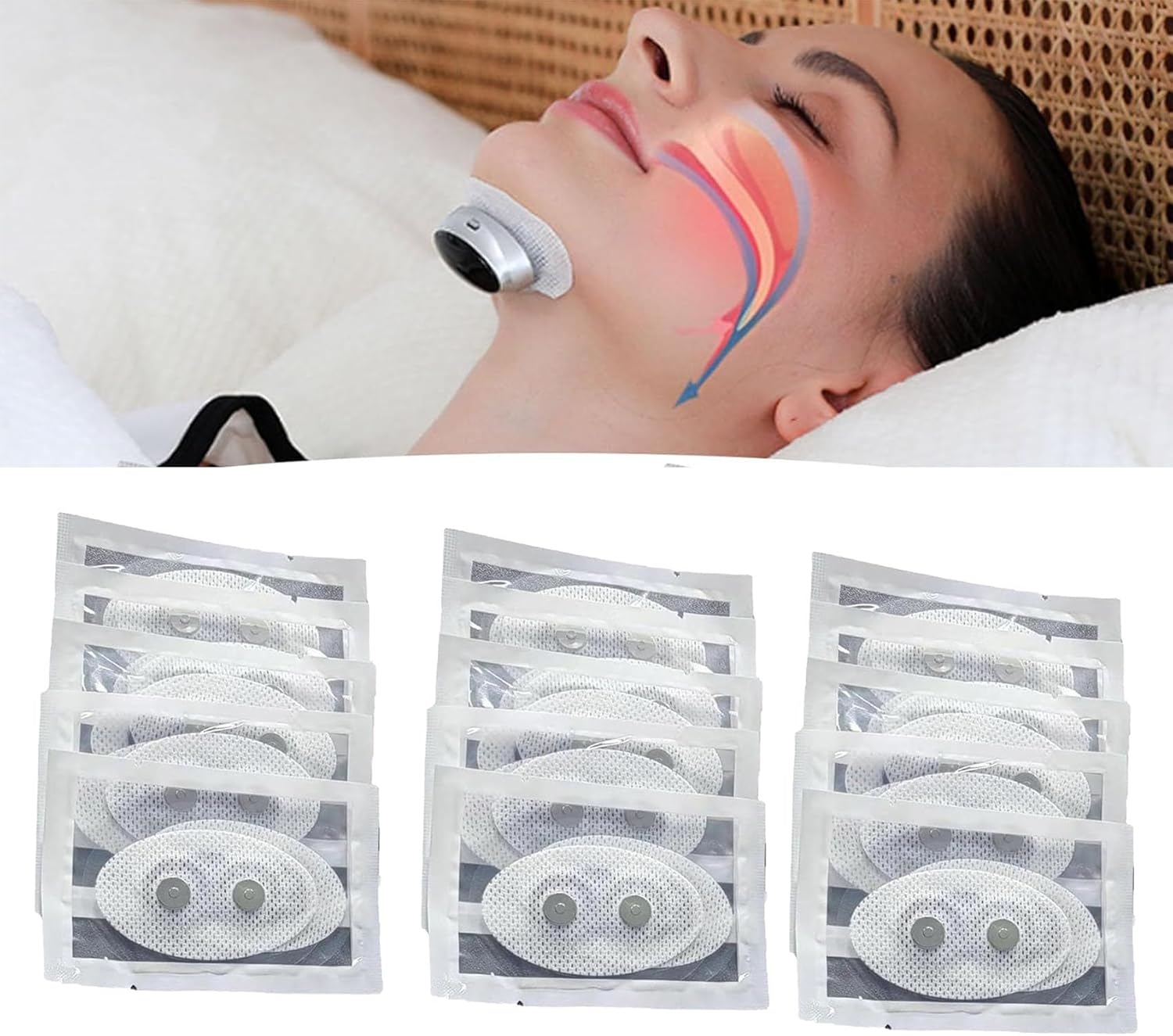 Z3 Pro Anti Snoring Device, Z3 Pro Snoring Solution, Anti-Snoring Patches for Z3 Pro Snoring Solution Portable Sleep Device for Breathe Easy Sleep Soundly (30 Patches)