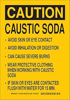 Brady 125929 Chemical Hazard Sign, Legend