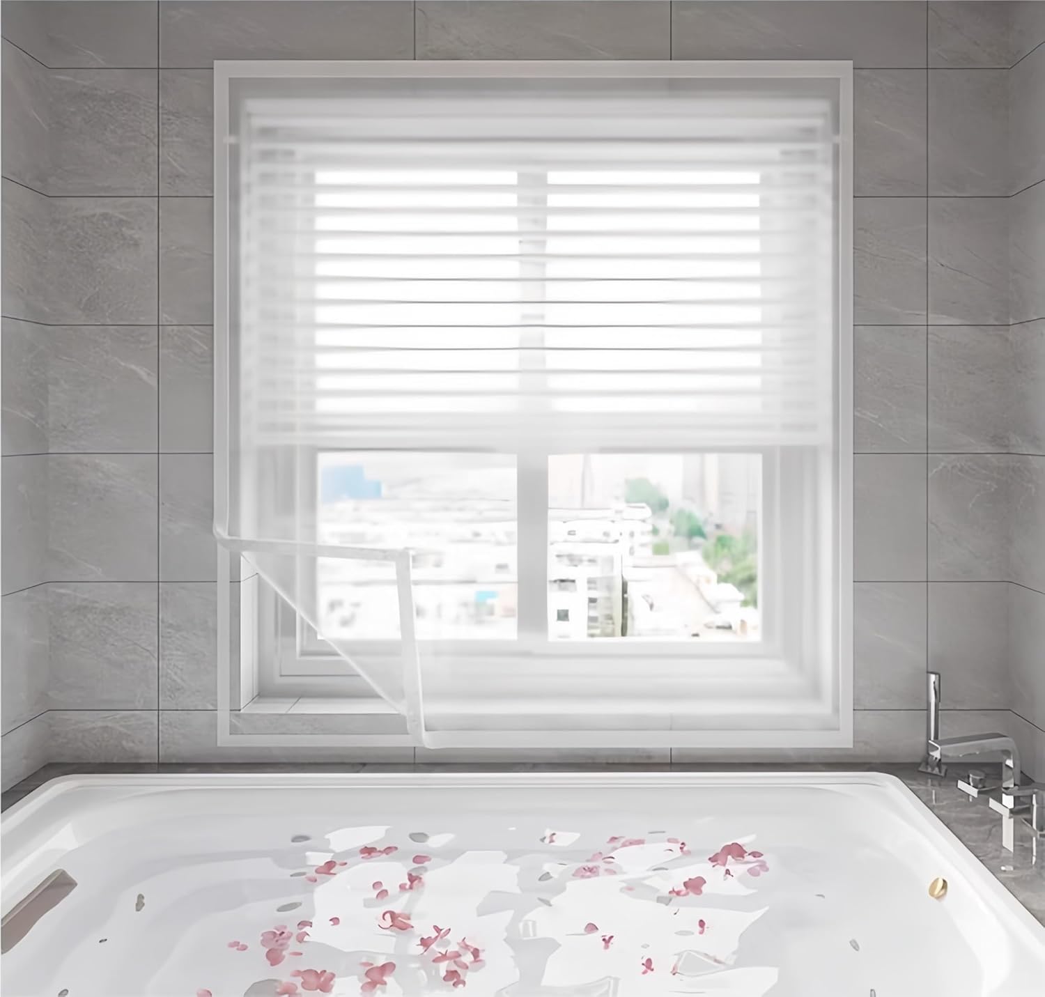 Weatherproofing Window Insulation Kit Window Insulation Film for Winter Window Thermal Cover Insulating Curtains Suitable for Kitchens Bedrooms Bathrooms Living Rooms Dining Rooms