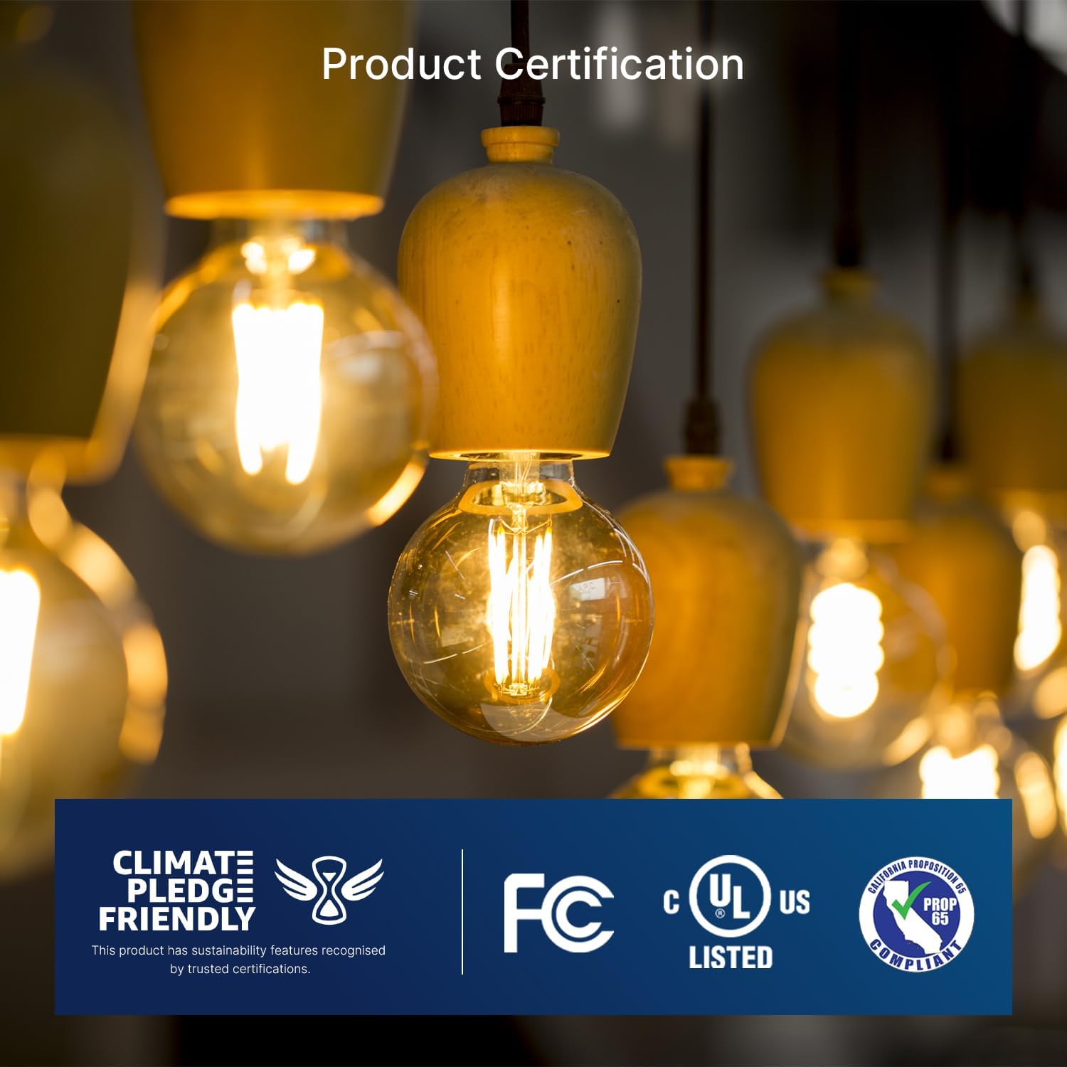 FLSNT 60W Equivalent LED Globe Candelabra Bulbs, Dimmable G16.5 LED E12 Chandelier Light Bulbs, 550LM, CRI90, 5.5W, AC 120V, 24 Pack, 2700K Soft White