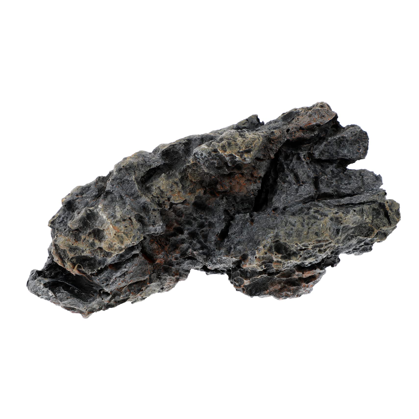 Milisten Black Resin Aquarium Stone Landscaping Ornament for Fish Tank