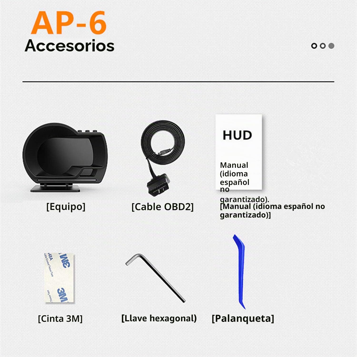 Pantalla de cabeza para coche, OBD2 y GPS modos duales, indicador inteligente HUD visualización HUD velocímetro RPM alarma Km/h MPH compatible con todos los coches y camiones