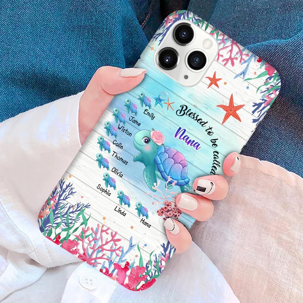 Personalized Grandma Phone Case - Custom Grandkids Name Case, Mama, Nana, Mother's Day & Grandparents Day Gift