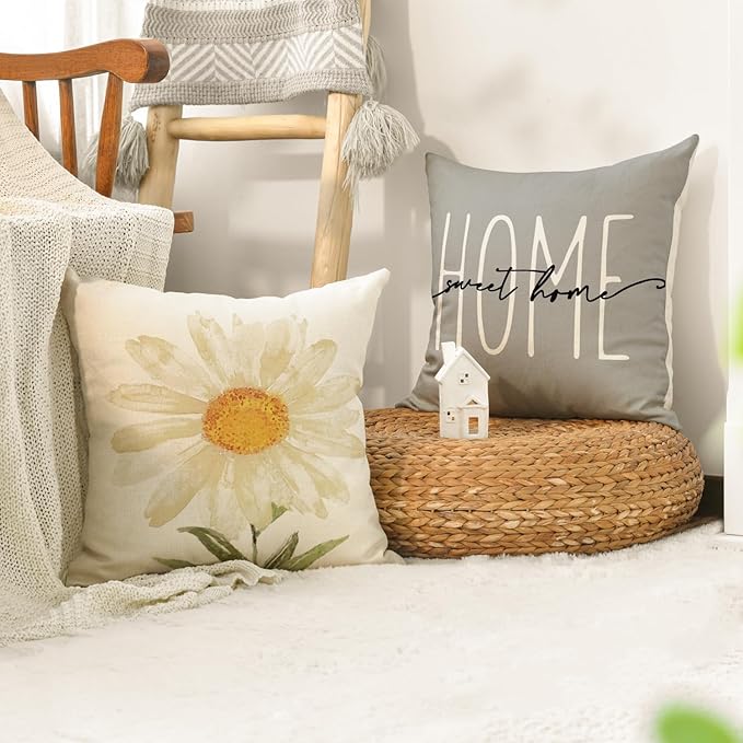 Set 4 Almohadas Decorativas Poliéster 46 cm Cuadradas Primav miniatura 6