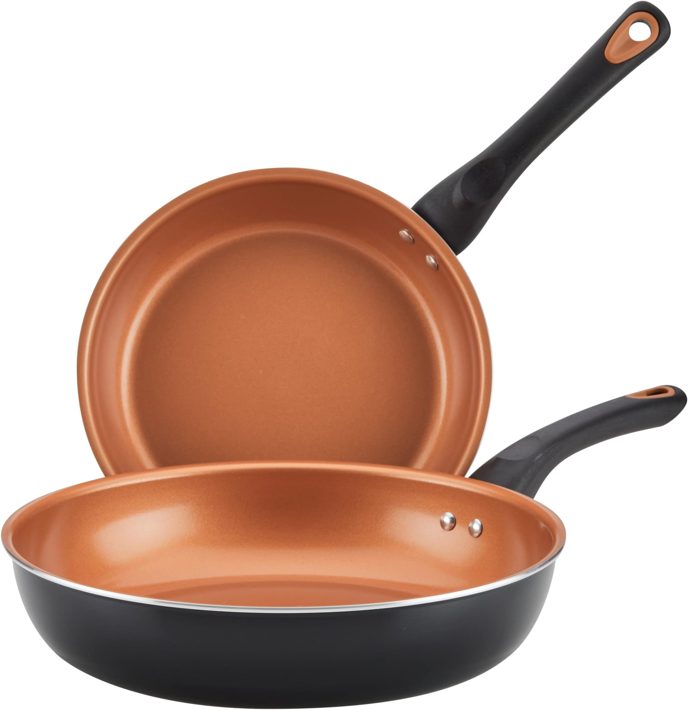 Glide Nonstick Frying Pan Set / Fry Pan Set / Skillet Set - 9.25 Inch and 11.25 Inch , Black
