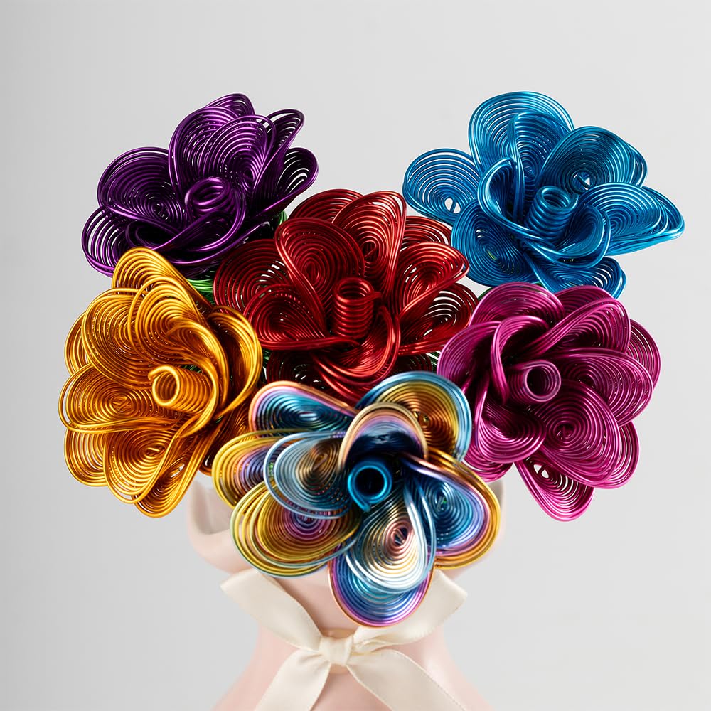 Decorazione Da Parete Rostikal Anello In Metallo Ruggine Con Fiori Secchi - Diametro 20 Cm, Scritta 'Zuhause', Fatto A Mano In Baviera, Stile Bohémien - 5