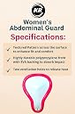K R Women & Girls Abdominal Guard for Cricket | Sports Protective Gear with Hardened Plastic Shell | Soft Rubber Edges for Safe & Comfortable Fit | Protective Cup for Female Athletes gallery image