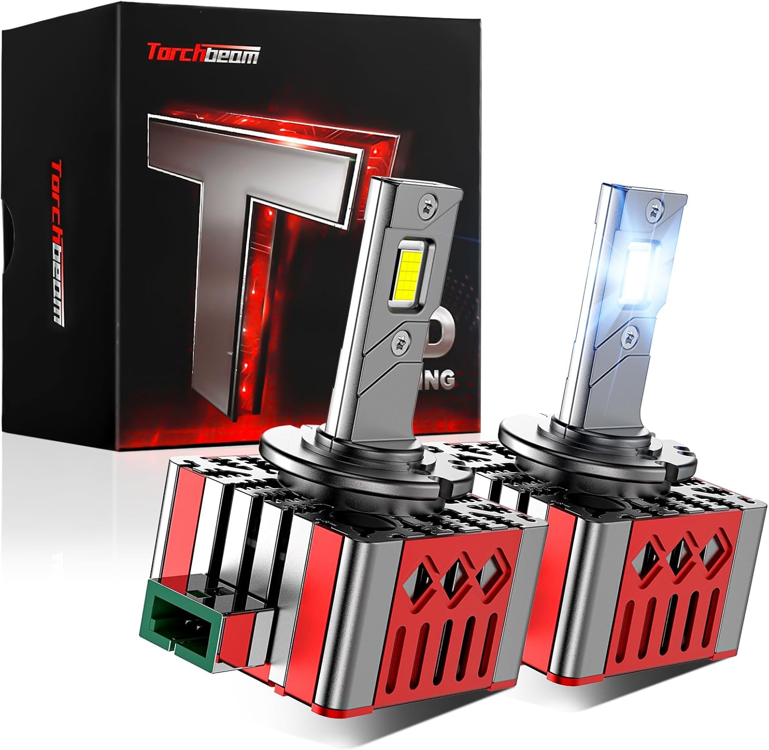 Torchbeam D3S D3R Lights 45 W, 8000K HID Light Bulb for Powersports ATV/UTV, Pack of 2, for Off-Road Use or RV Interior Light Only