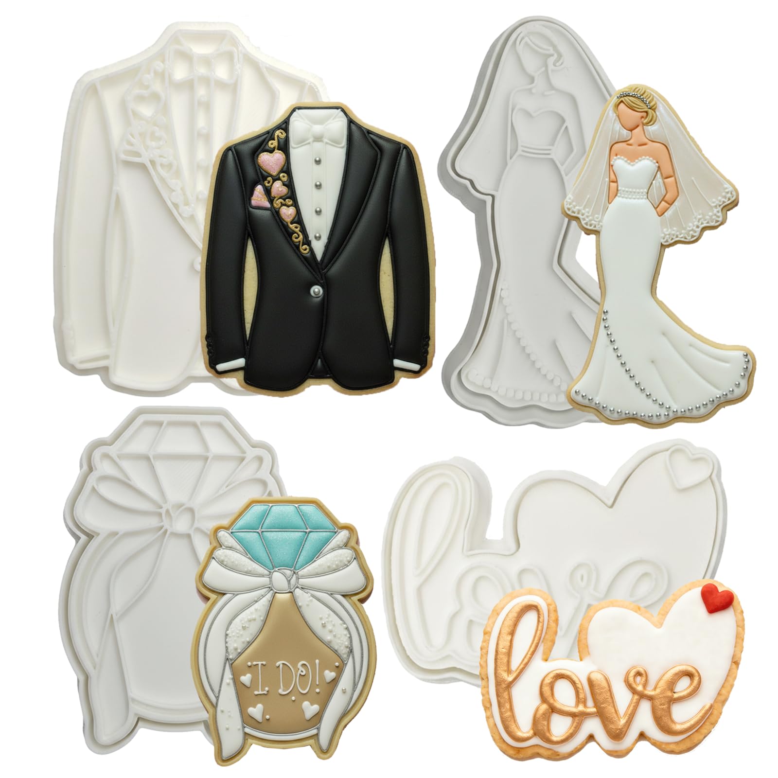 Love Cookie Cutters Set of 4