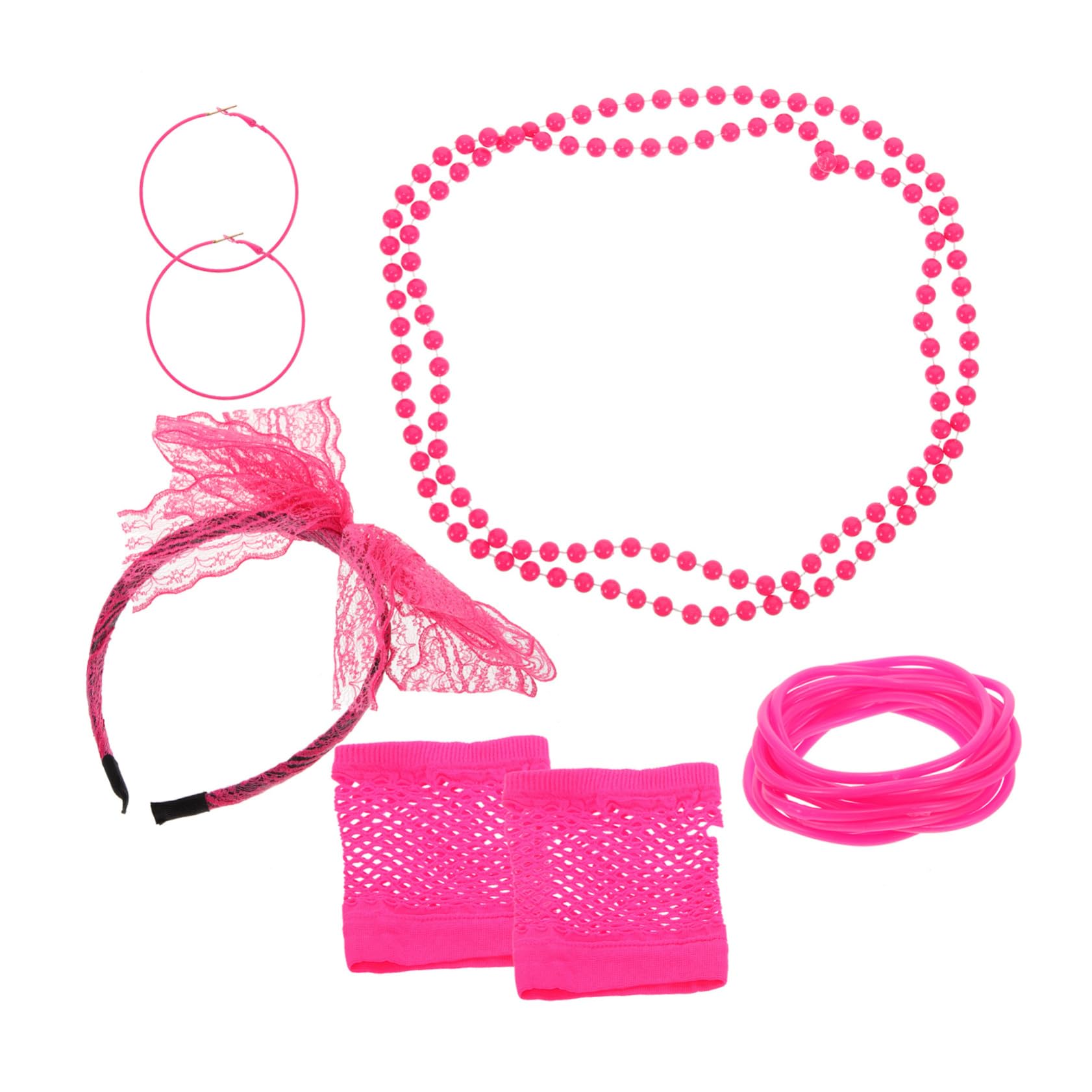 VALICLUD Retro Accessoires Kleidung Bekleidung Vintage Das Outfit Fischernetz Kostüm Netz Halbhandschuhe Für Damen Kostümzubehör Frauen Partygeschenk Kunststoff