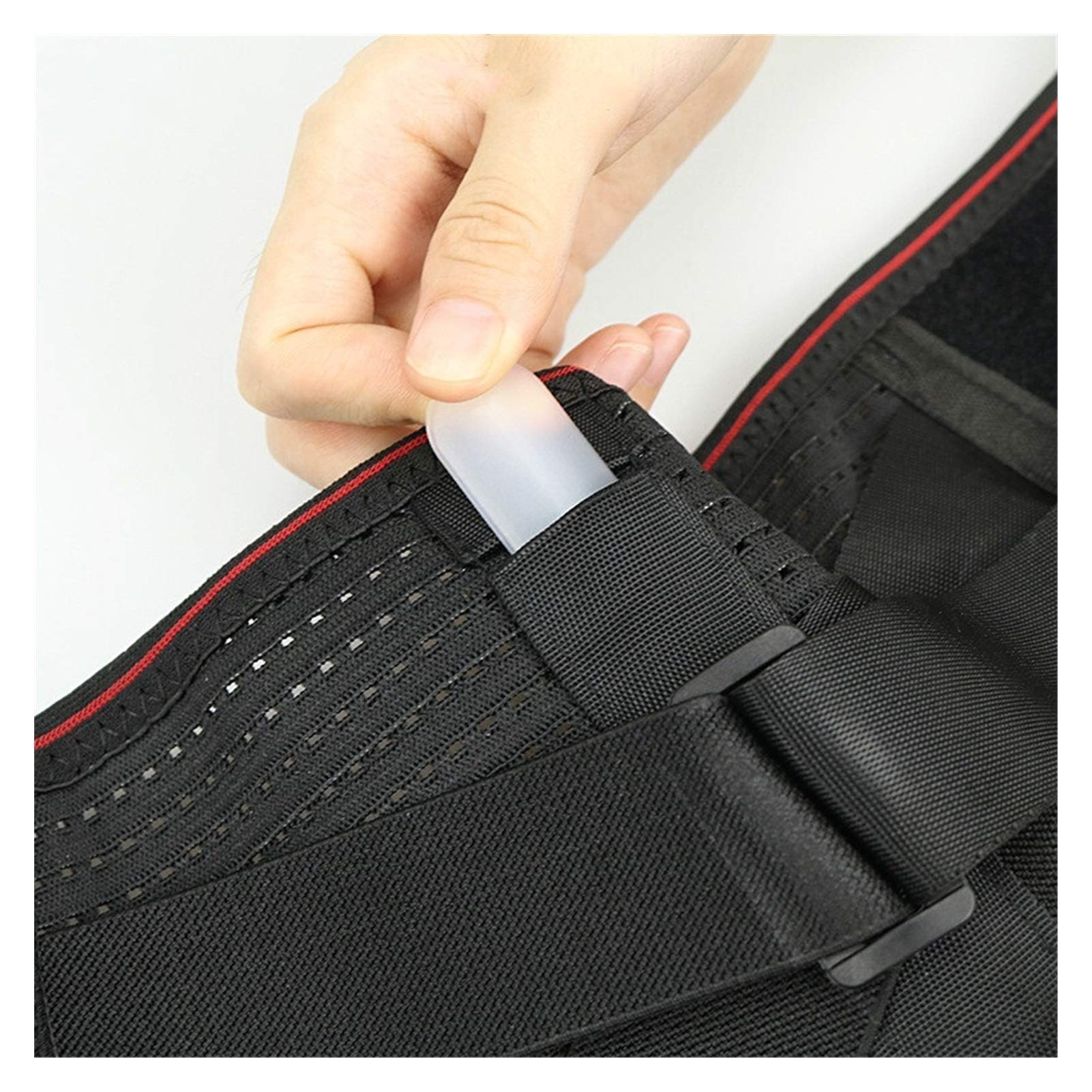 DSMYYXGS - Cinturón de cintura para gimnasio, alivio del dolor de espalda, correas lumbares ortopédicas, transpirable, doble correa ajustable, Faja Lumbar (tamaño: grande)