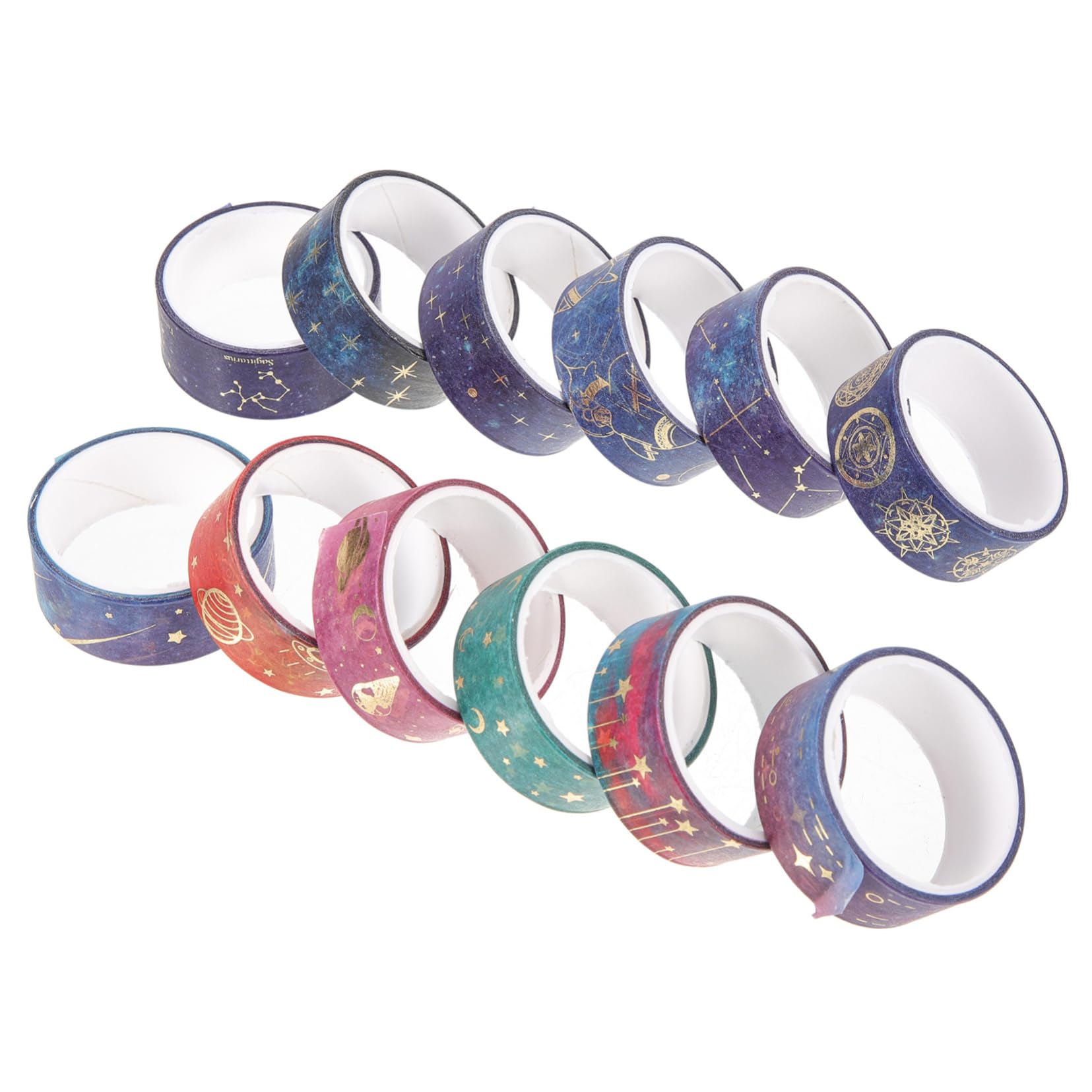 SEWACC 48rollos Cinta Washi De Diseño De Estrellas Para Scrapbooking y Accesorios De Manualidades y