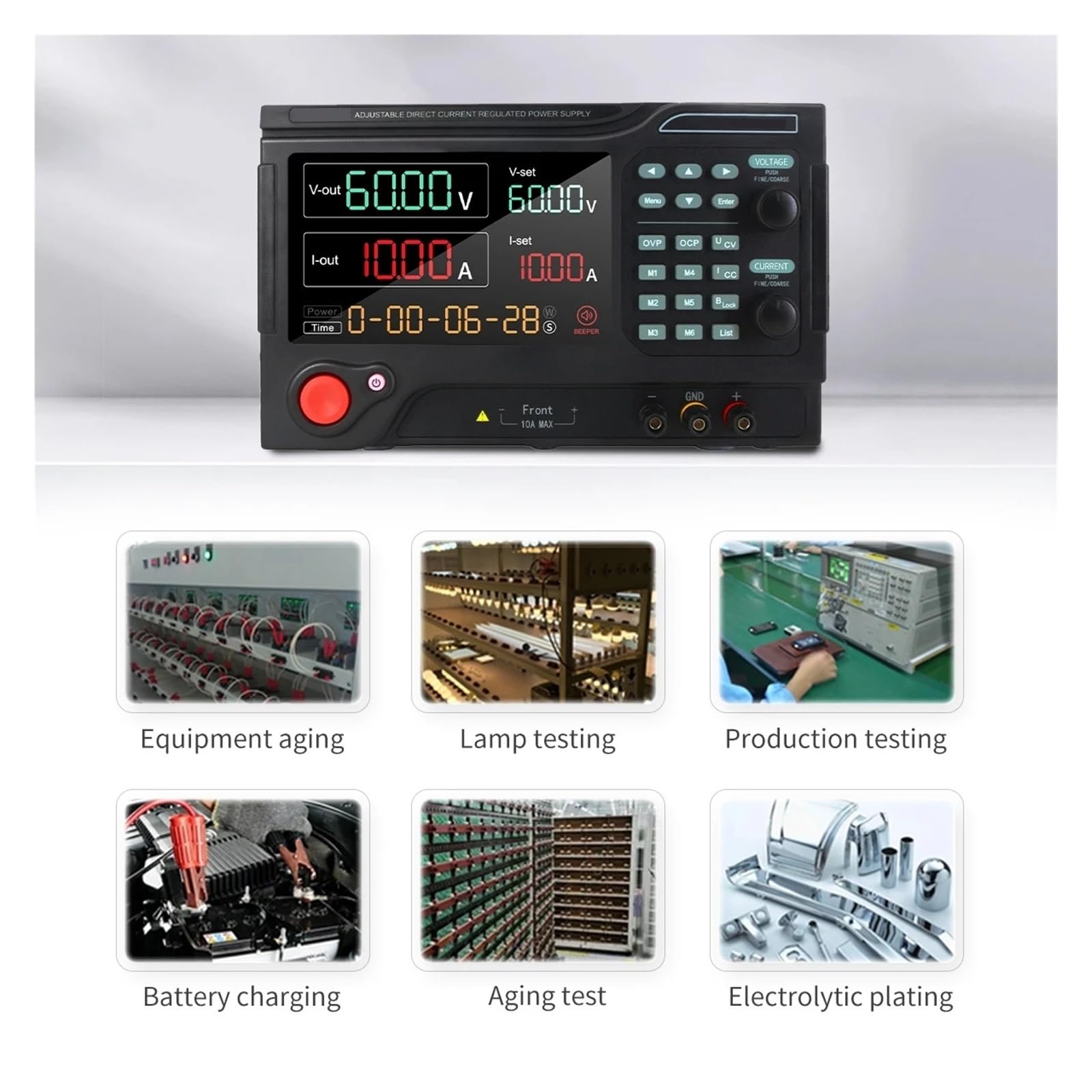 Alimentatore 15 V e 100 A, fonte da viaggio A, CC programmabile per laboratorio A 1500 W | 220V-RS232