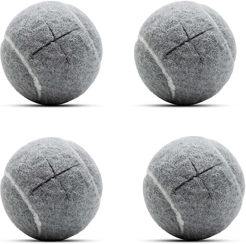 Miniatura 8 de 4 pelotas de tenis precortadas para patas de muebles, protección del suelo, almohadillas de fieltro resistentes y duraderas