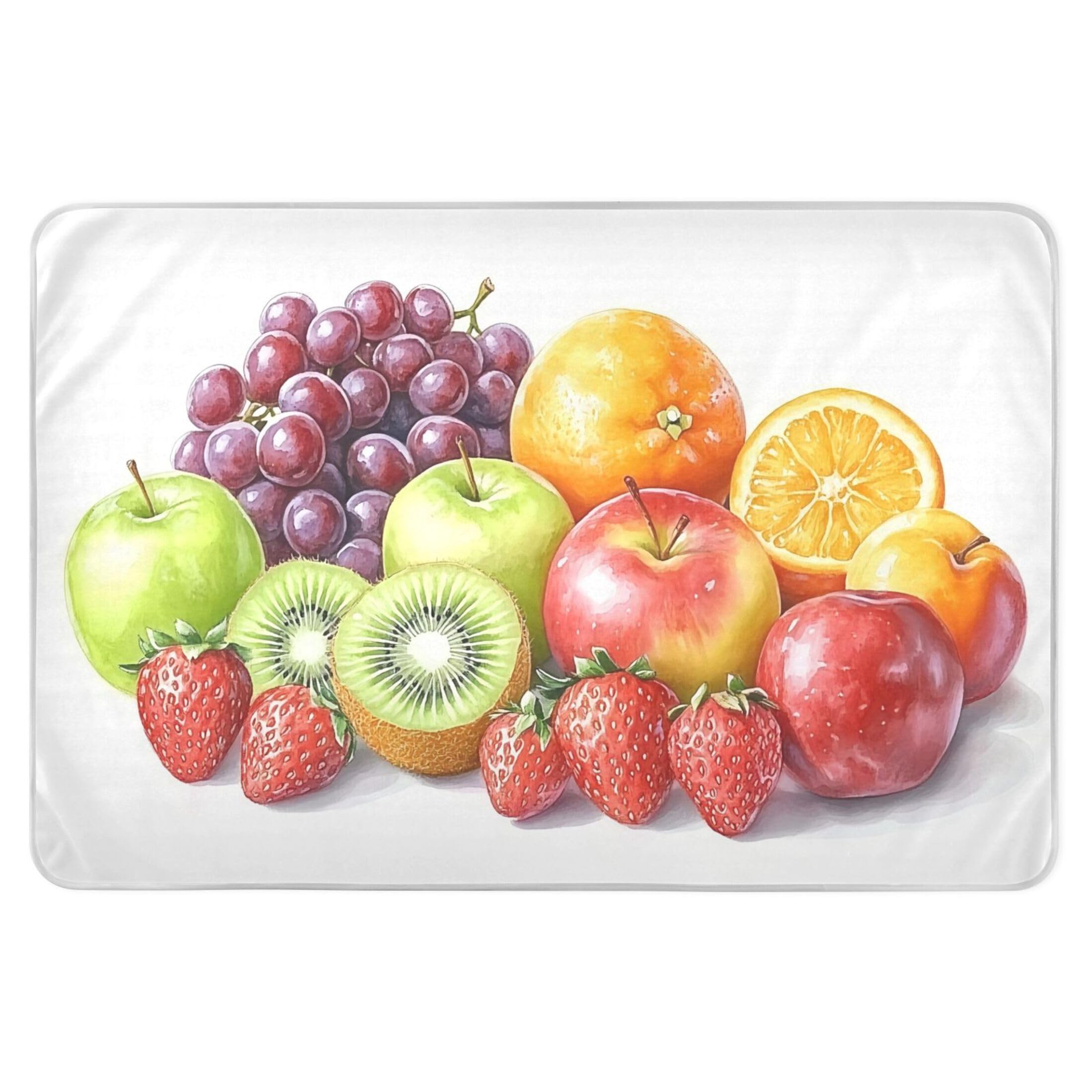 Takiito Fruit Bed Pad Reusable Bed Underpad Washable Waterproof Leak-Proof Quick Dry Incontinence Pee Pad for Toddlers Kids Adults Pets 34x52 in