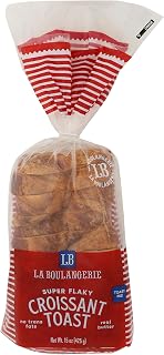 LA BOULANGERIE Croissant Toast 15 OZ - Bakery Fresh, Crispy Toaster Croissants, 4.7/5 Stars (4255 Reviews)