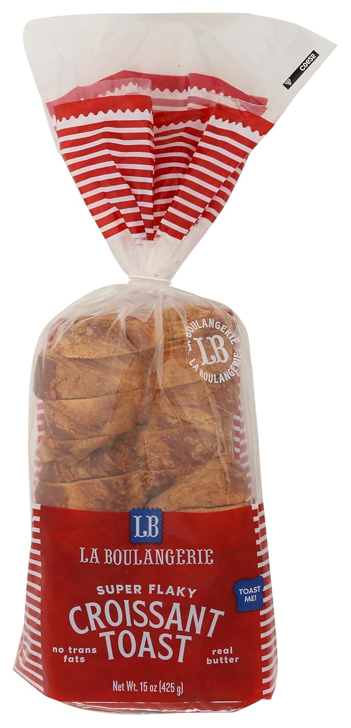 LA BOULANGERIE Croissant Toast 15 OZ - Bakery Fresh, Crispy Toaster Croissants, 4.7/5 Stars (4255 Reviews)
