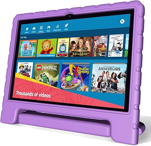 NOBKLEN Tableta para niños de 10 pulgadas, Android 13, 4GB+64GB, CPU de 8 núcleos, WiFi 6, duración de la batería de 12 horas, control parental,