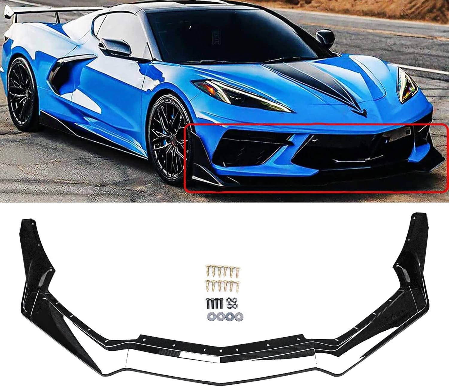 CHIESMA for C8 Corvette Front Lip Fit for 20202023