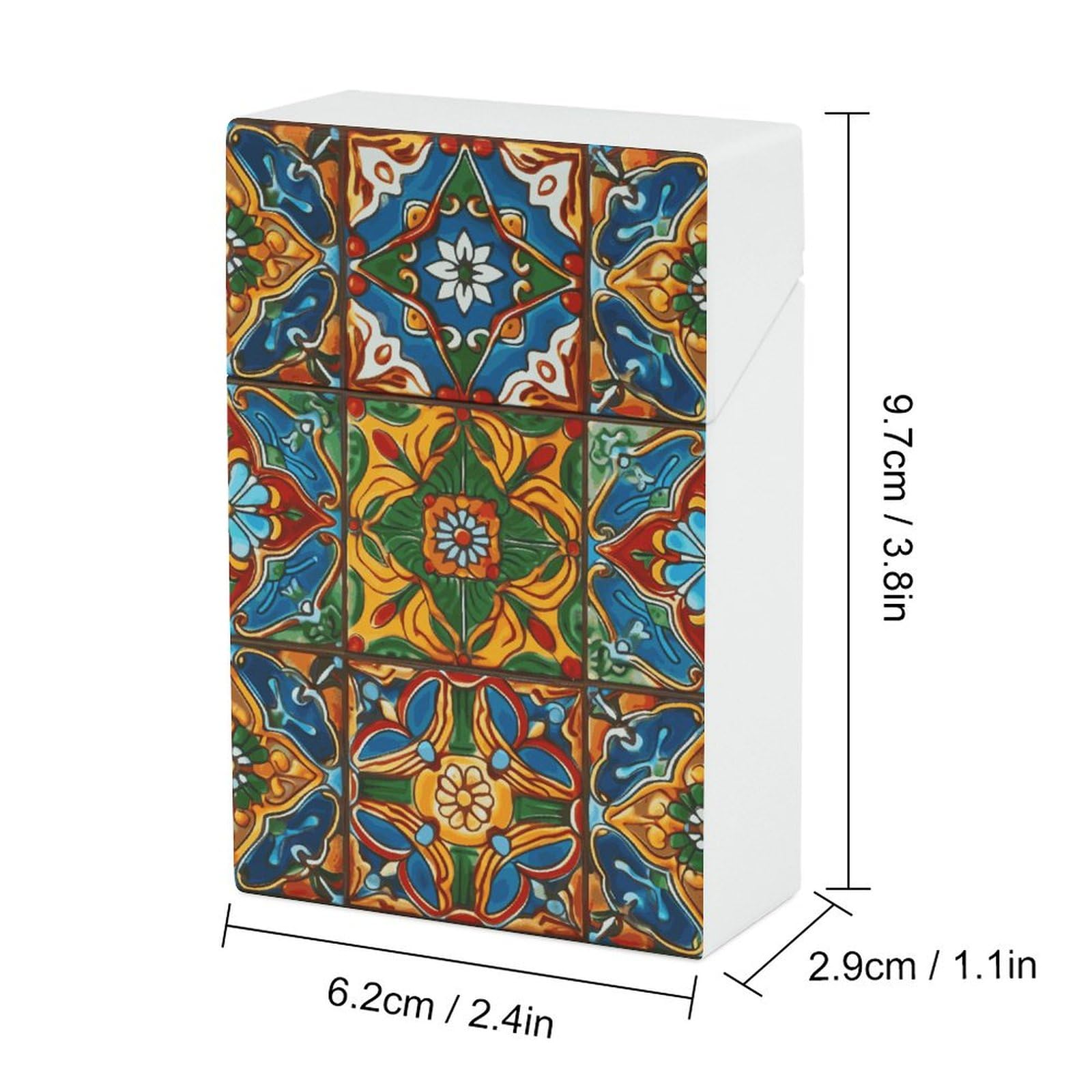 Amazon.com: Mexican Ceramic Tile Cigarette Case Cigarette Holder Case  Cigarette Case for Women Men Vintage Cigarette Case Cigarette Box Plastic  Cigarette Case Small Cigarette Case : Health & Household