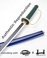 Vista 45 de Cold Blade Toy Sword - 41 inches Toy Katana Replica with Holster Belt and Display Stand - Sword with Authentic Design Shusui