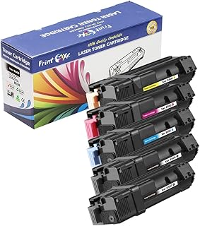 PRINTOXE® Compatible 5 Toners for Xerox 6500 / 106R01597 ; 2 Black, Cyan, Magenta, & Yellow for Xerox Phaser 6500 & WorkCentre 6505