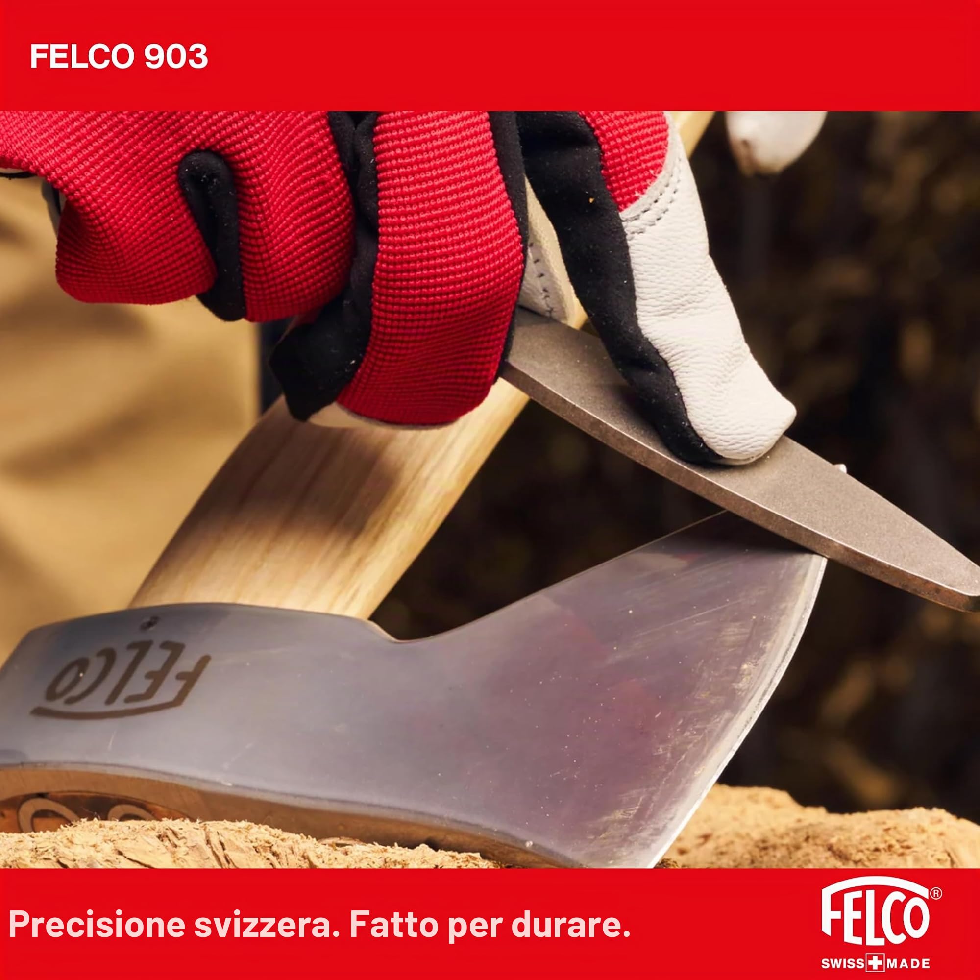 FELCO N.2, Forbici per Potatura, Rosso, & 154261 Nr.903 - Affilatore