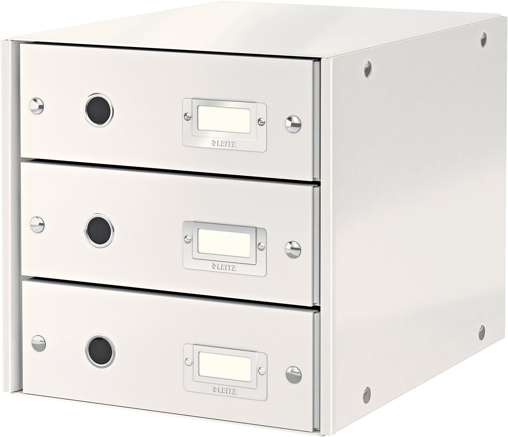 Leitz Drawer Cabinet, 3 Drawers, A4, Click and Store Range 60480001 - White