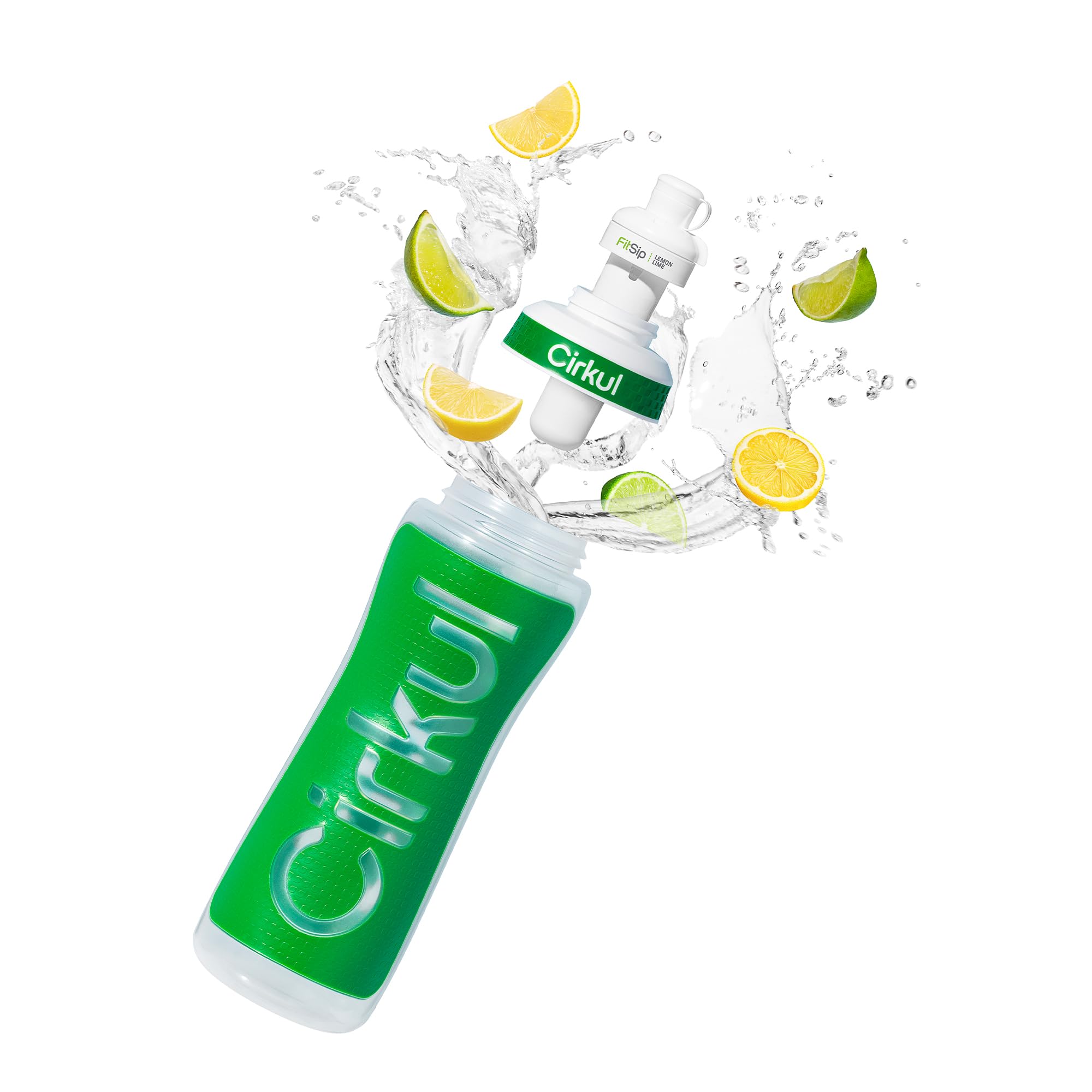Amazon.com: Cirkul 22oz. Green Plastic Grip Squeeze Water Bottle