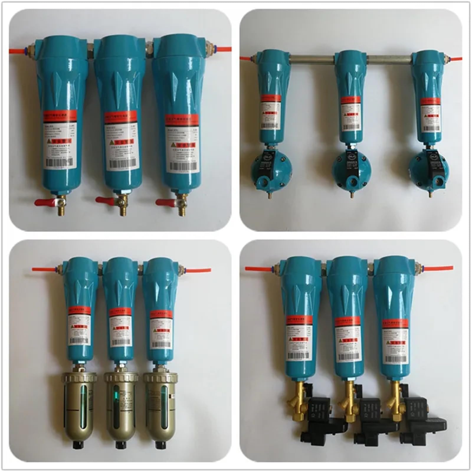 015 Druckluft-Präzisionsfilter Q/P/S/C Öl-Wasser-Trenner Luftkompressorfilter Trocknen und Entfetten(Giallo)