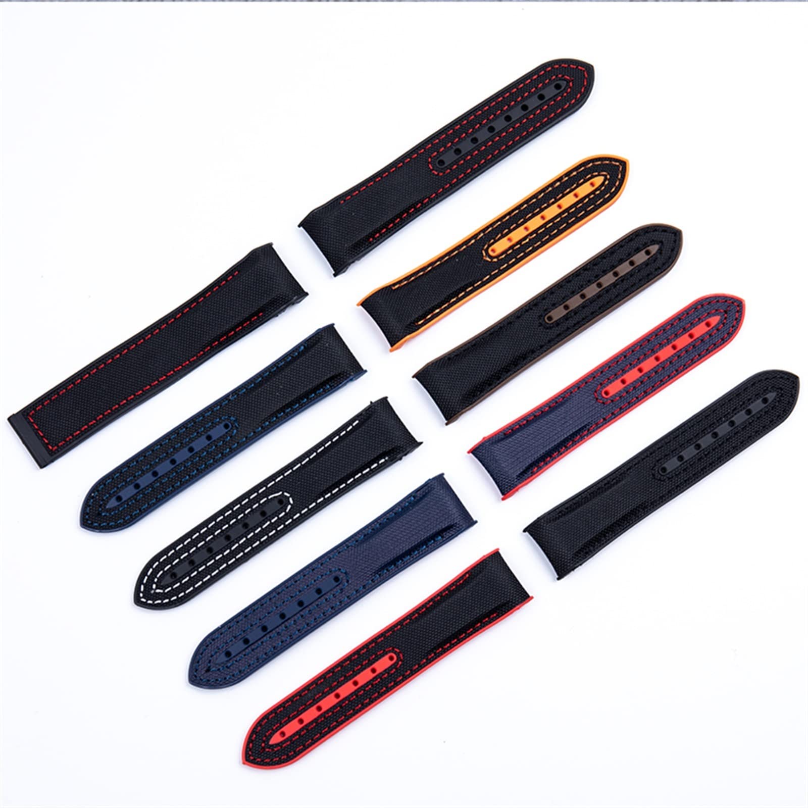 XMKT 20 mm 22 mm nylonowy pasek gumowy do paska Omega Seamaster Planet Ocean zapięcie do paska akcesoria bransoletka łańcuch