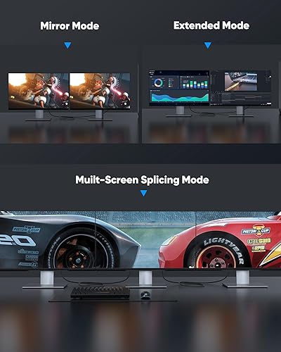 Miniatura 5 de Highwings Cable Displayport 2.1, 16K DP 2.0 Cable de 6 pies 16K 60Hz, 8K 120Hz, 4K 240Hz 165Hz 144Hz compatible con 54Gbps, HDCP DSC 1.2a, HDR10