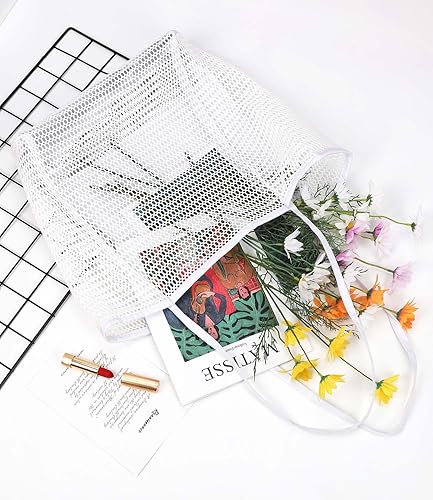 Miniatura 6 de hatisan Bolsa de playa de malla, bolsas de playa mejoradas para mujer, bolsa de malla, bolsa hobo, accesorios de playa