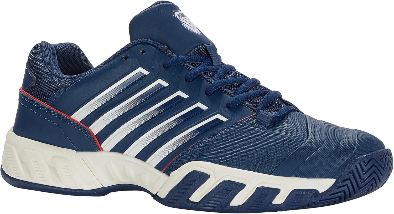 K-SWISS TENNIS Men's Bigshot Light 4 Tennis Shoe, Blue Opal/Blanc