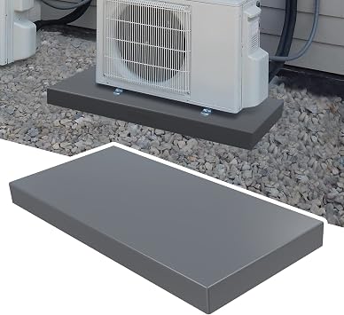 Mini Split Pad for Air Conditioner Heat Pump Systems, Equipment Pad Ground Leveling Support Base for Outdoor Condenser Units, 38" x 18" x 3"