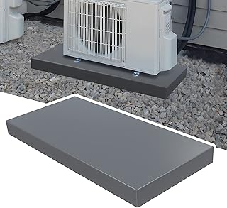 Mini Split Pad for Air Conditioner Heat Pump Systems, Equipment Pad Ground Leveling Support Base for Outdoor Condenser Units, 38" x 18" x 3"