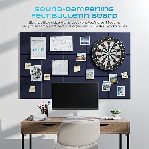 Miniatura 4 de Paquete de 12 paneles acústicos autoadhesivos, paneles de espuma de alta densidad a prueba de sonido de 12 x 12 x 0.4 pulgadas para paredes, paneles